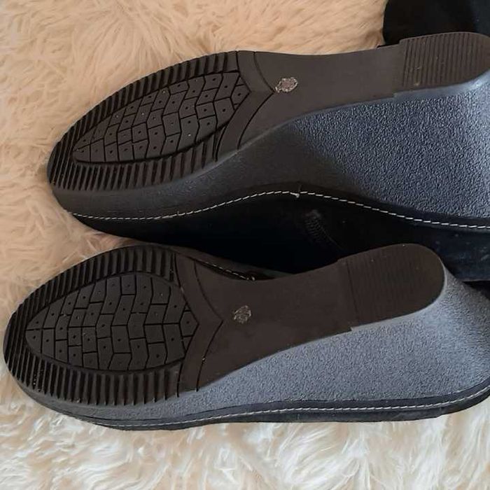 Женские  сапоги из натуральной замши на цигейке р.38