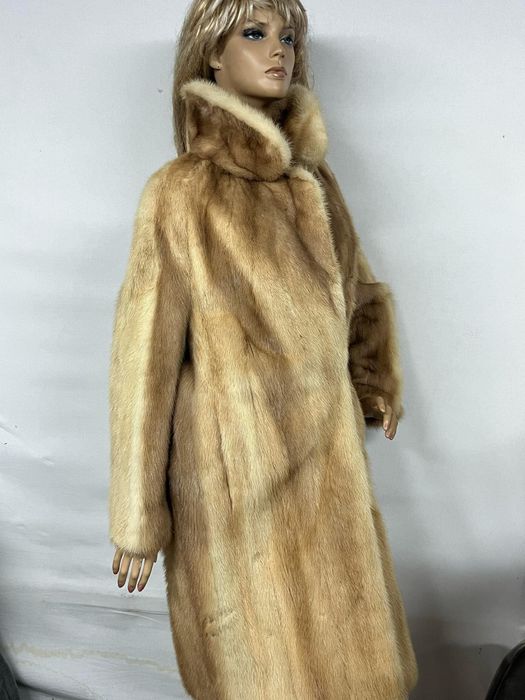 Długie futro z norek