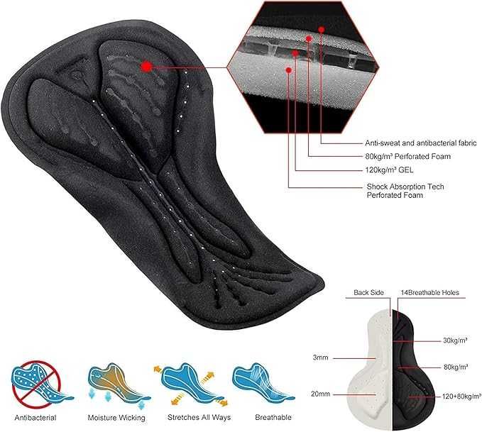Strój rowerowy zimowy jesienny długi rękaw ocieplany z wkładką żelową