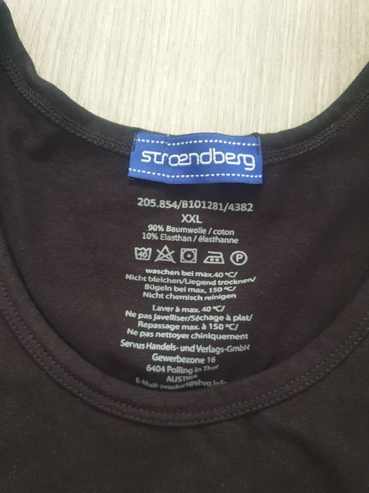 Bokserka rozm. XXL czarna koszulka podkoszulka