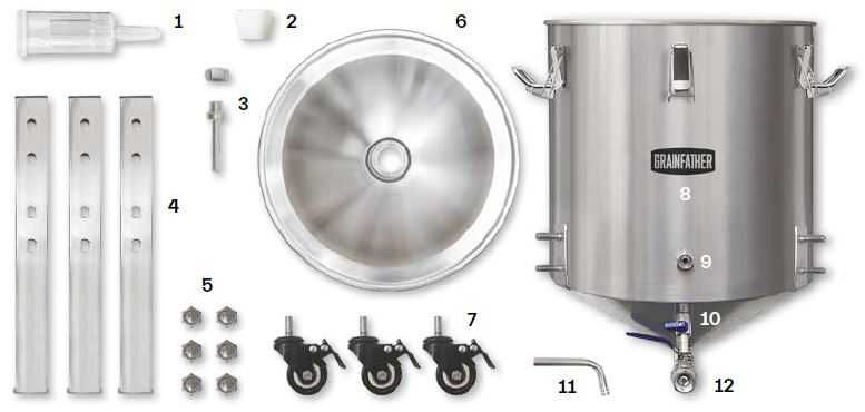 ЦКТ Grainfather SF50 Ферментер Цилиндро конический танк