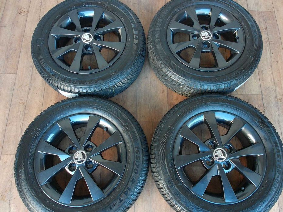 Koła Skoda City go Vw up Seat mii 14 4x100 ET35 165/70/14 zima!