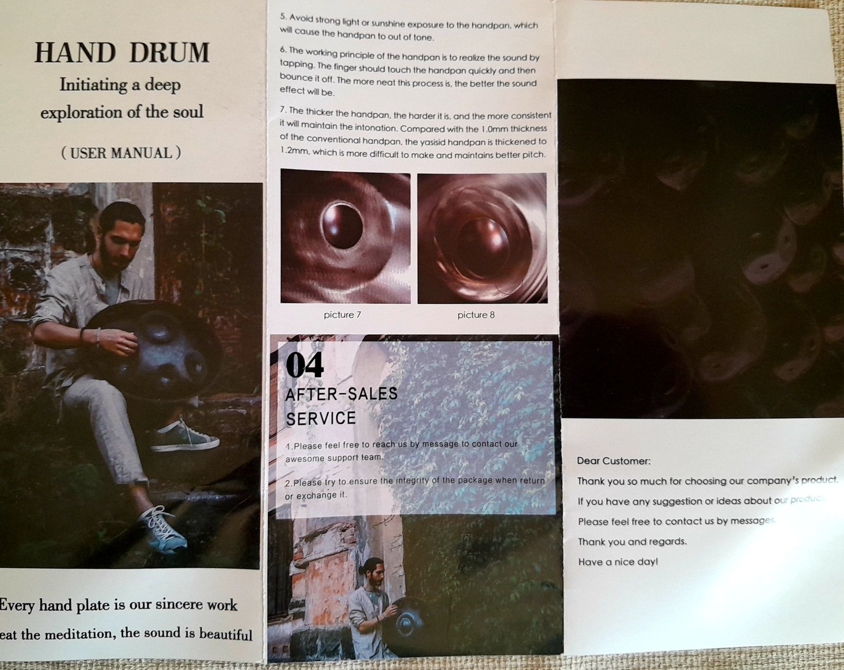 HANDPAN Drum 9 notas dourado