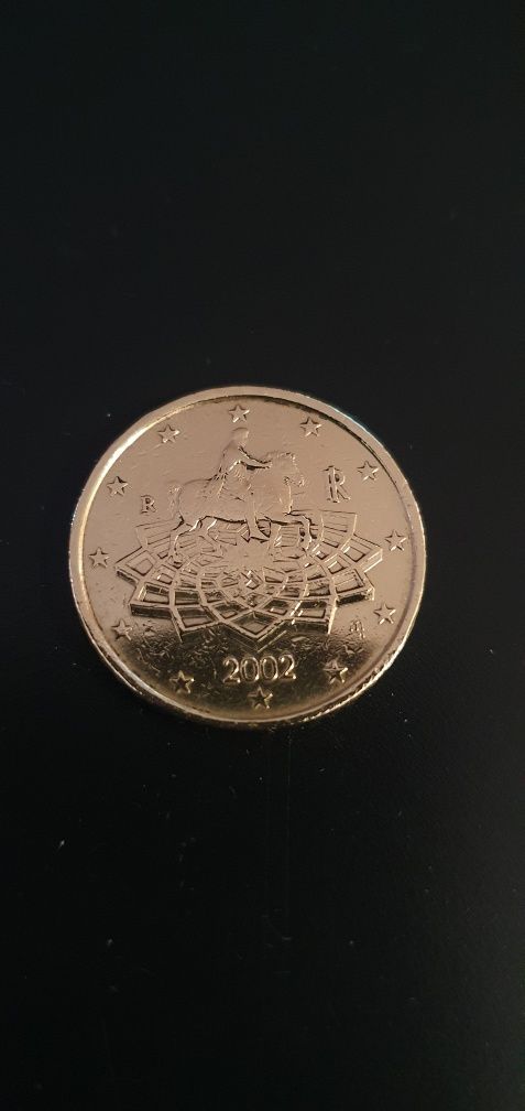 Moeda 50 cêntimos italia 2002