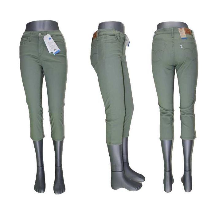 Damskie spodnie Levi's 311 Skinny Capri rurki 3/4 nowe Levisy oryg W27