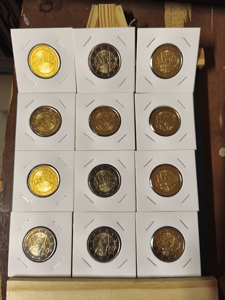 Lotes moedas 2€ comemorativas França novas