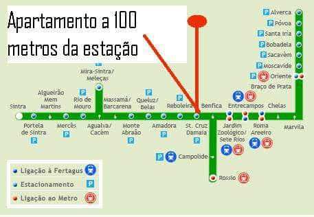 3 Quartos. Excelente Localização: Metro, Comboio e Autocarros