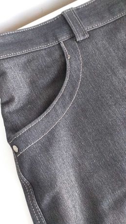 Spódnica ołówkowa jeans szara M basic
