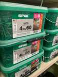 Spax wirox 4,5x60 op 1000szt
