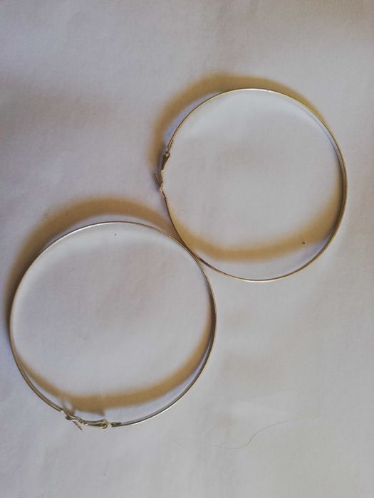 Brincos argola prateados