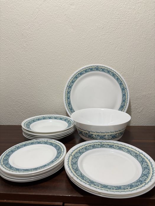 Serviço de loiça ramos floridos