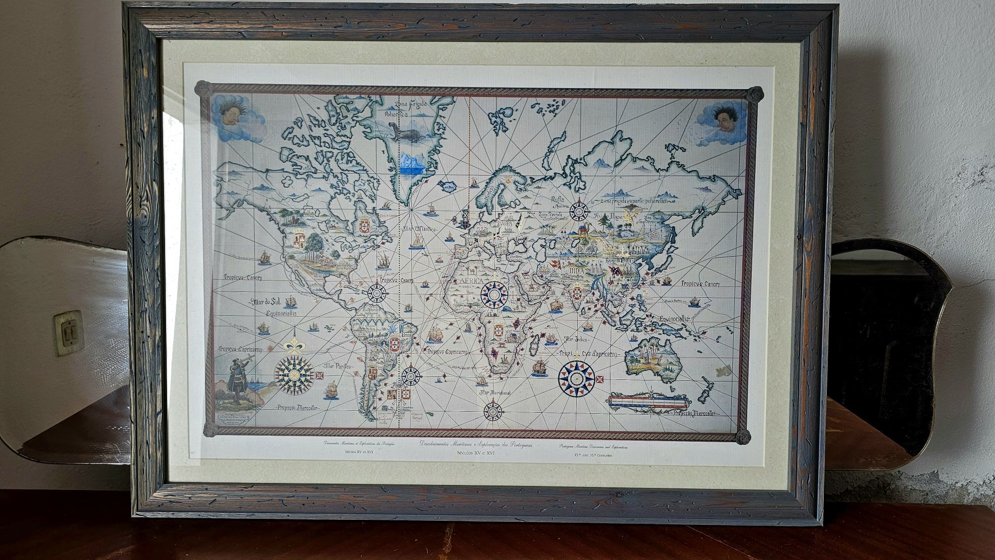 Quadro Rosa dos Ventos