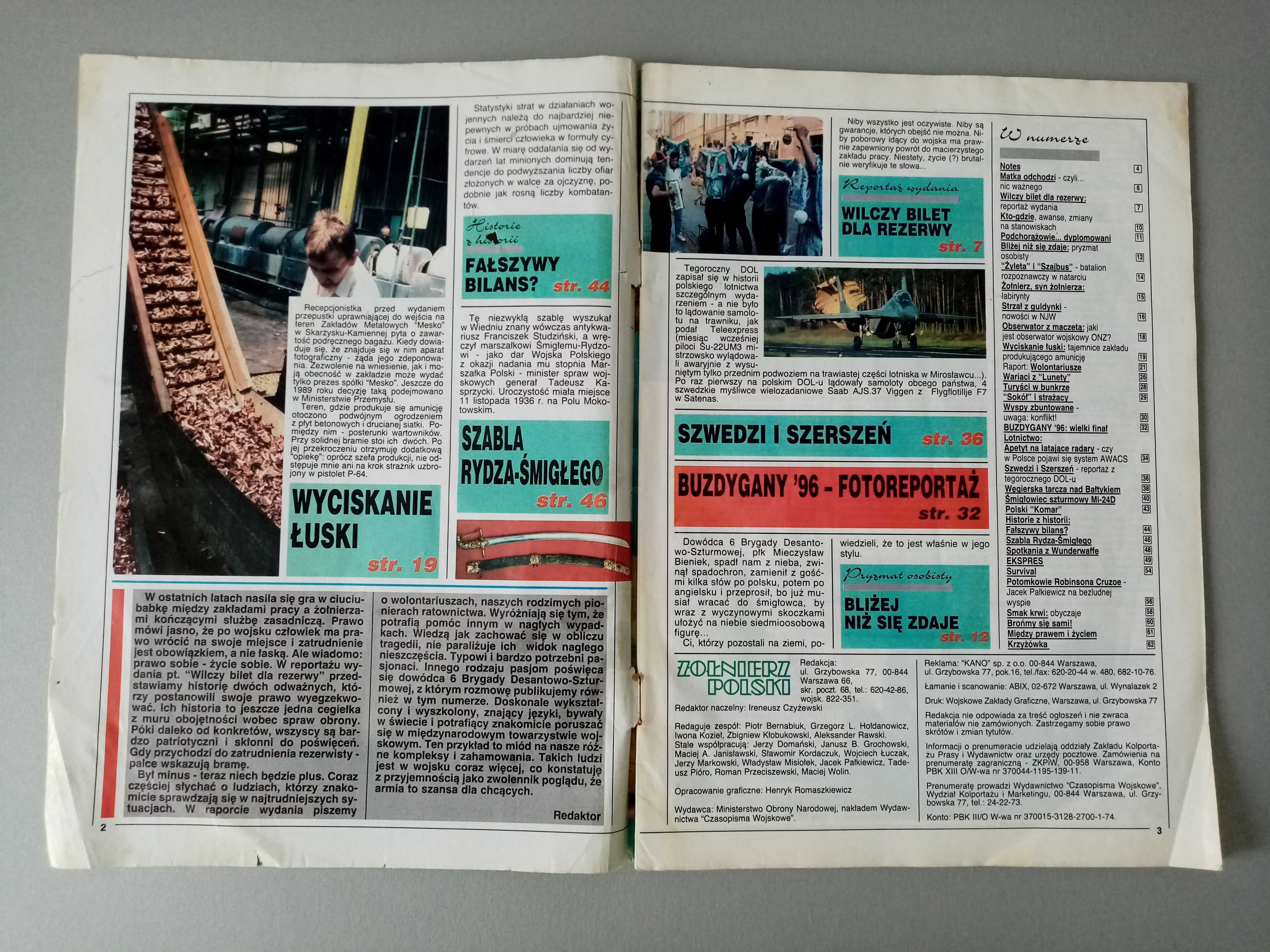 Żołnierz Polski czasopismo/gazeta 7 (lipiec) 1996