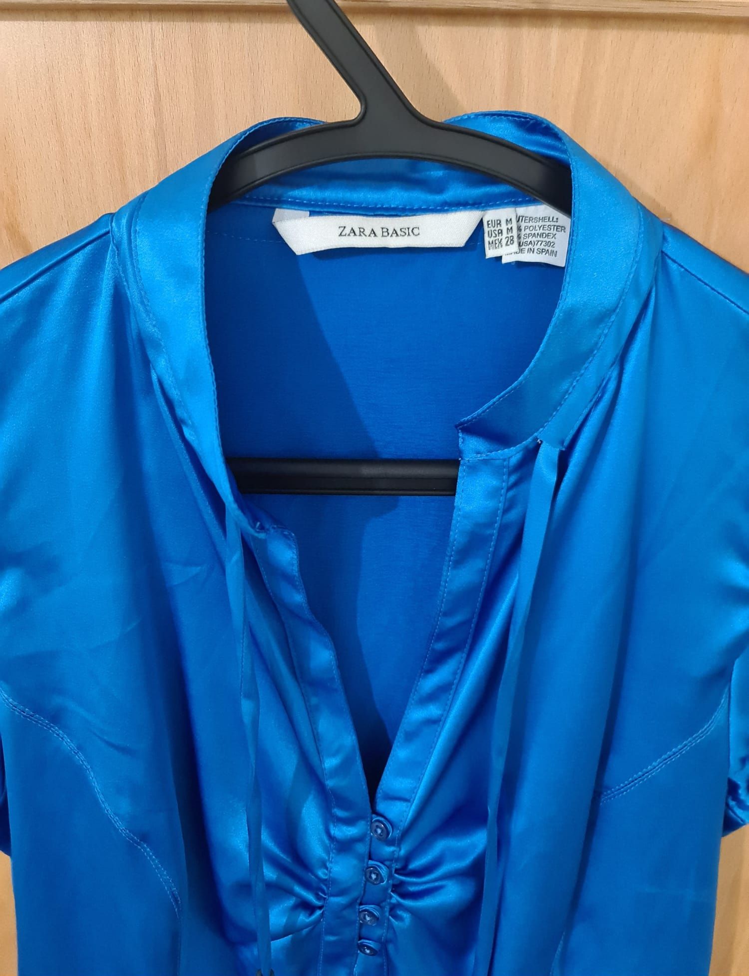 Blusa Zara Basic Azul