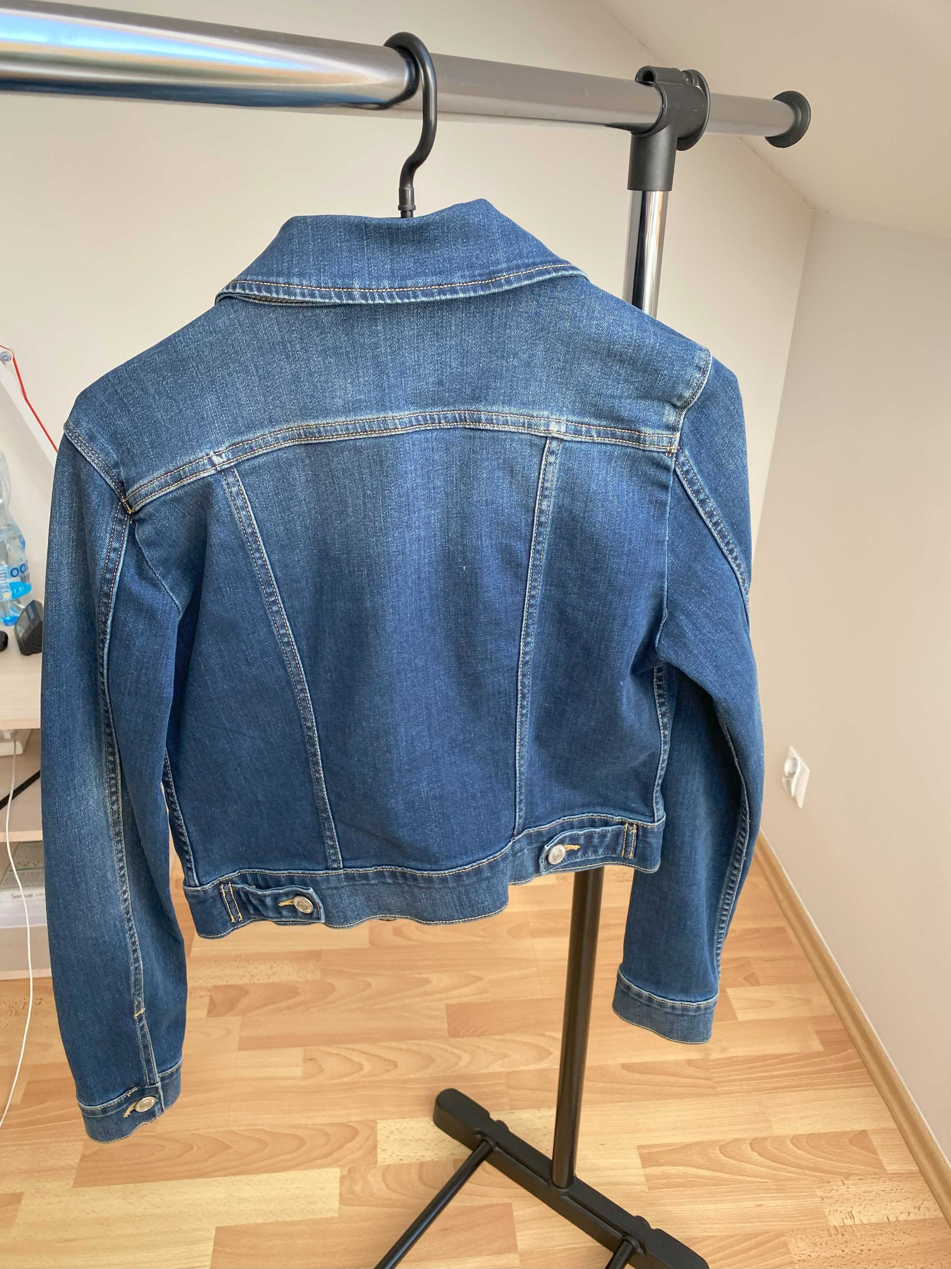 kurtka jeansowa granatowa XS