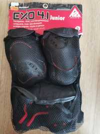 Ochraniacze na kolana łokcie nadgarstki EXO 4.1 Junior rozmiar S