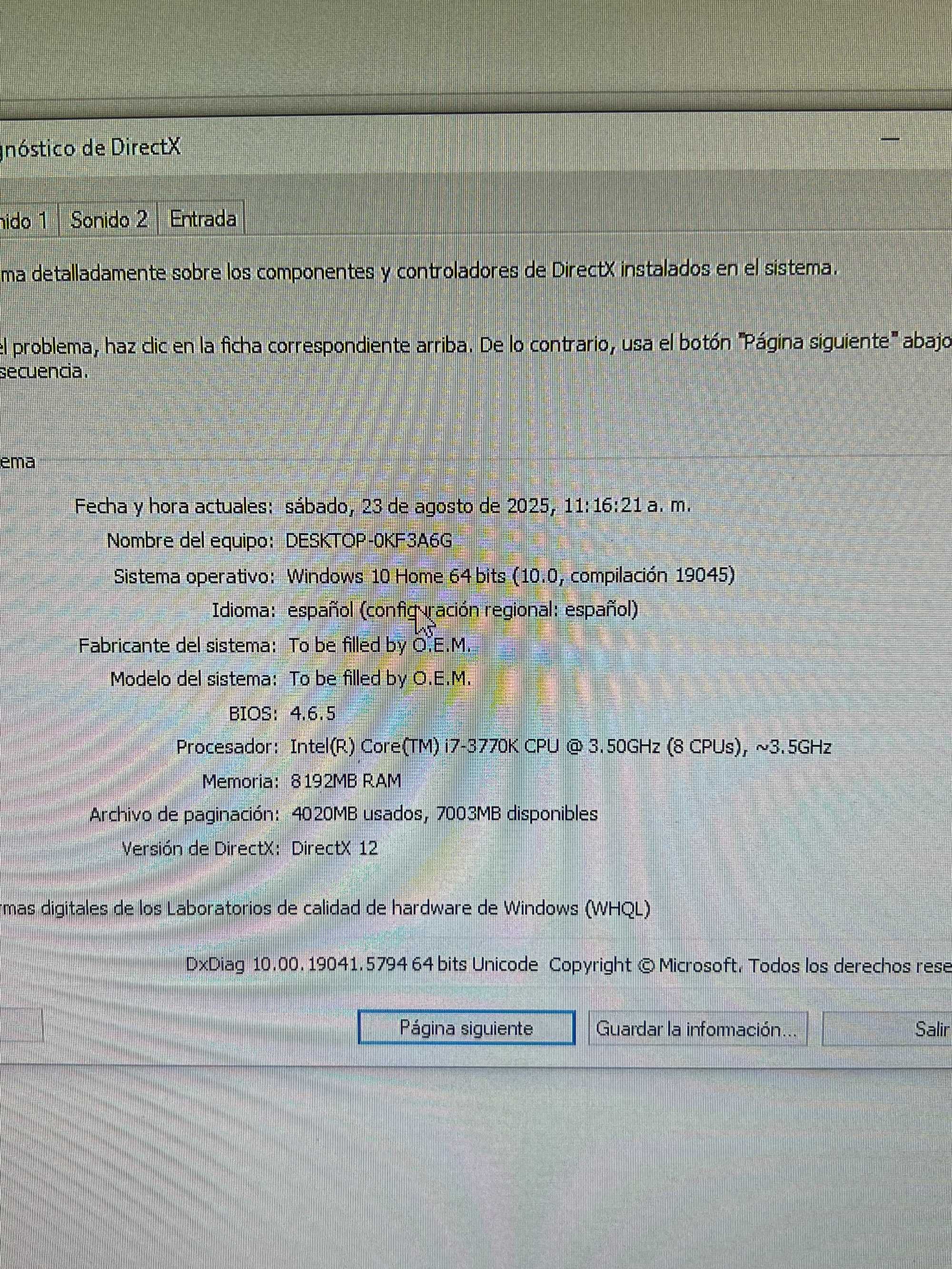 PC Gamer i7-3770K (3.5 GHz) + GTX 1060 6GB – Wi-Fi ASUS