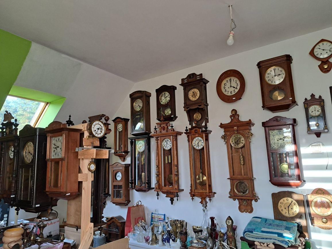 Bardzo stary zegar wiszący Junghans
