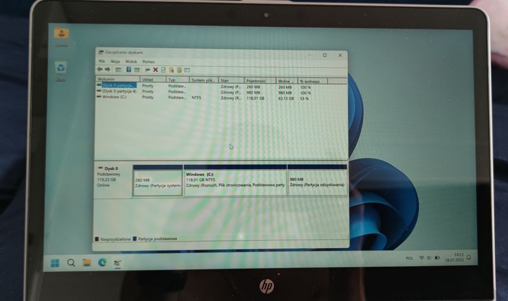 HP Pavilion X360 i3-7100U 8GB 128GB(SSD)