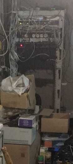 стойка одинарная 19" 33U белая БУ rack