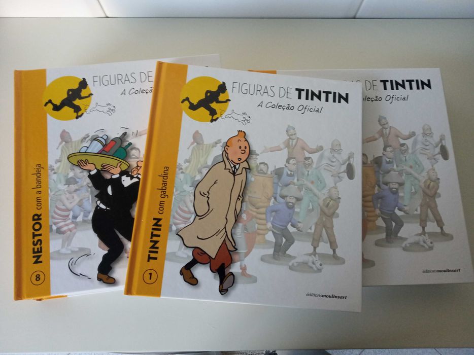 Lote 14 livros coleção Figuras de Tintin