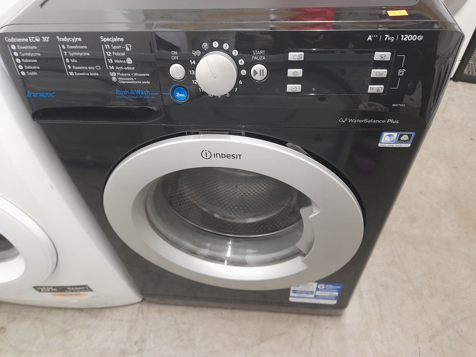 Pralka używana Indesit 7kg wsadu, 1200obrotów, sprawna