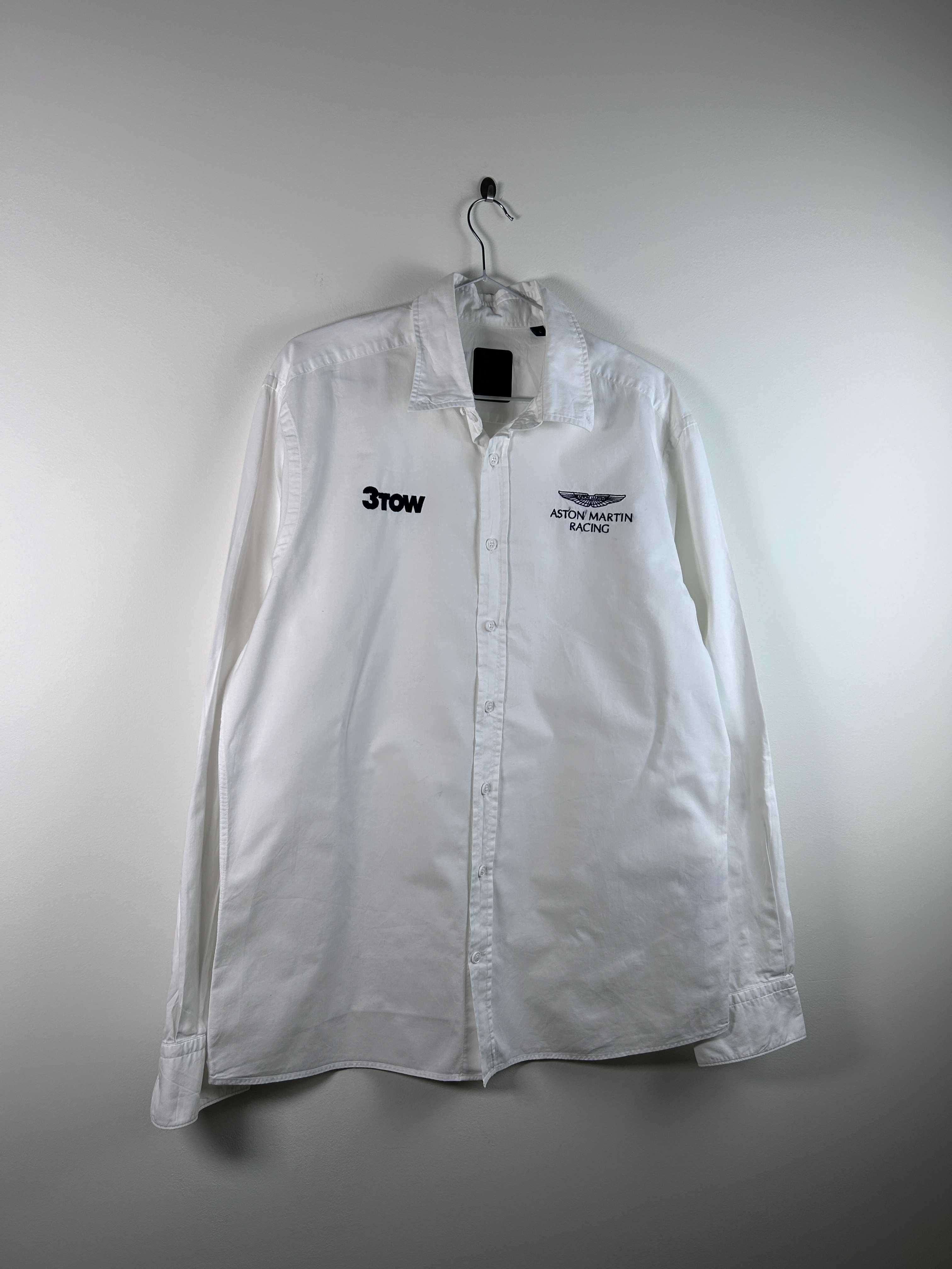 Hackett Aston Martin Racing GT Racing Mens White Polo Shirt