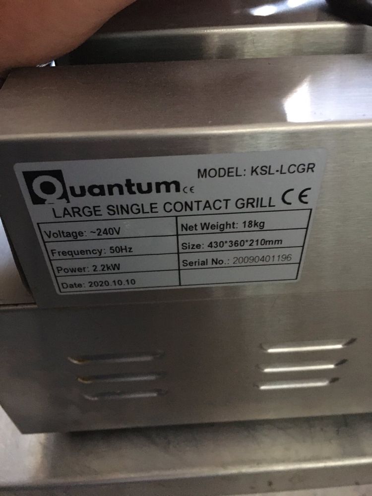 Гриль контактний Quantum KSL-LCGR ребро/ребро