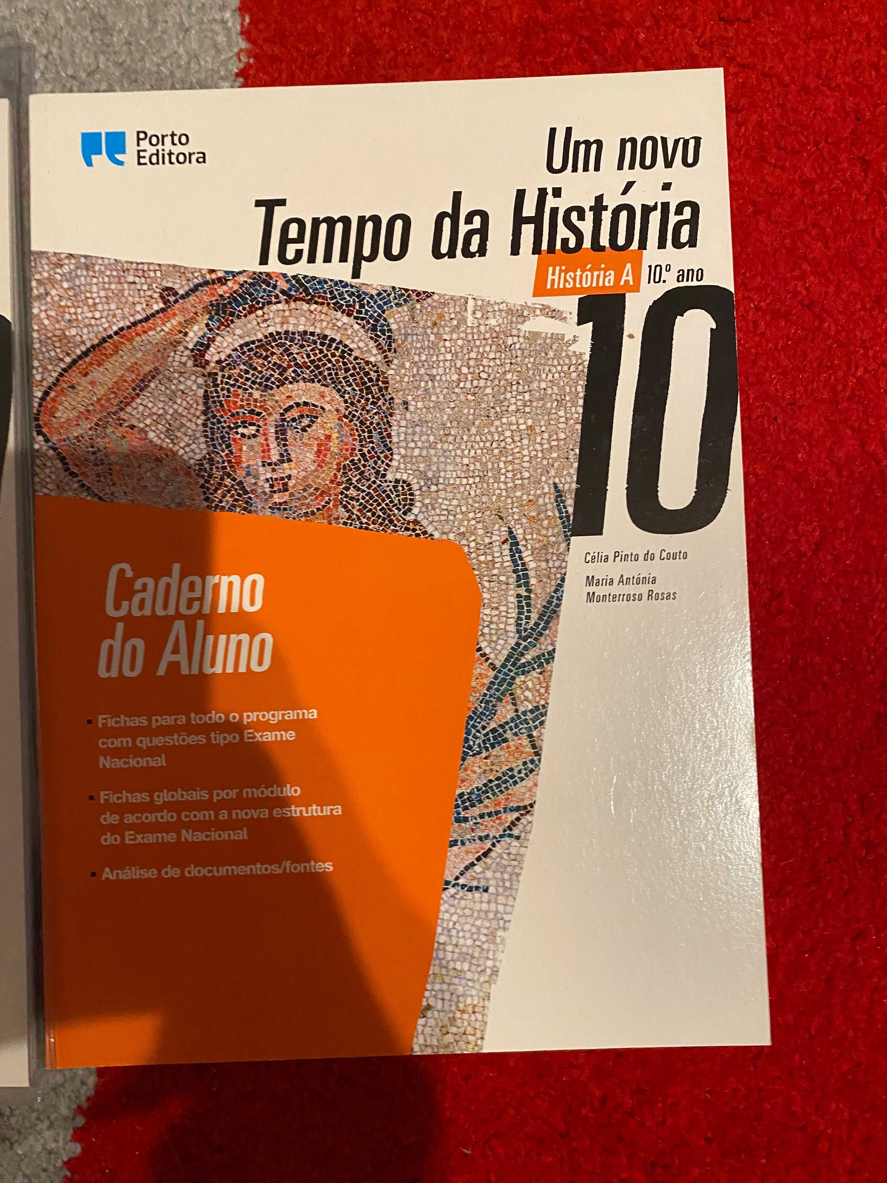 Manuais (3 Partes) e Caderno de Atividades do 10ºAno da História A