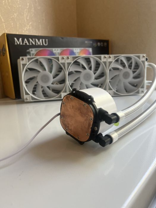 Водяне охолодження для процессора трьох секційне Manmu 360 RGB