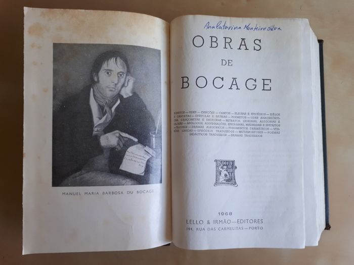 Obras de Bocage | Livro antigo
