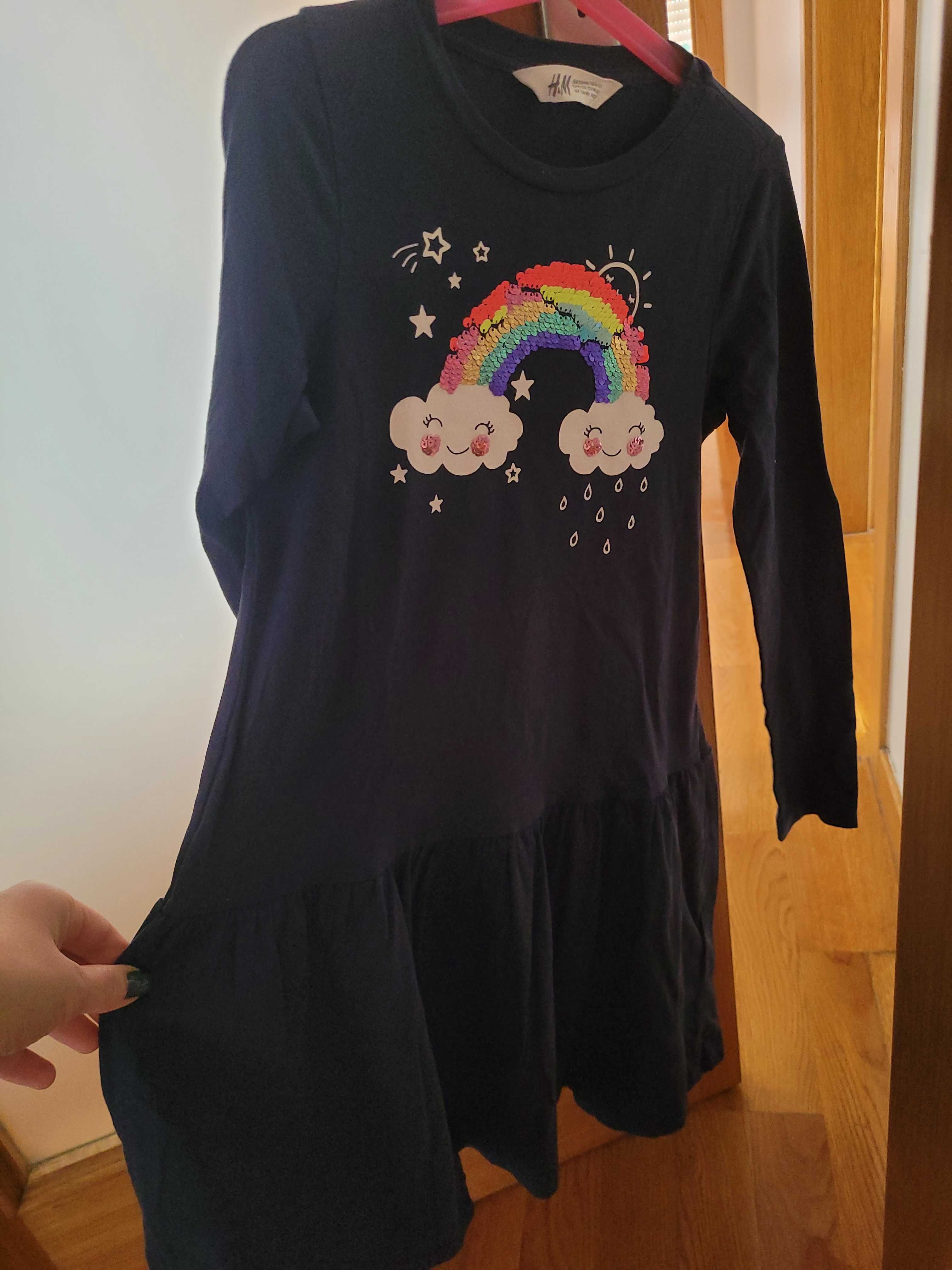 Vestido de menina Arco-iris
