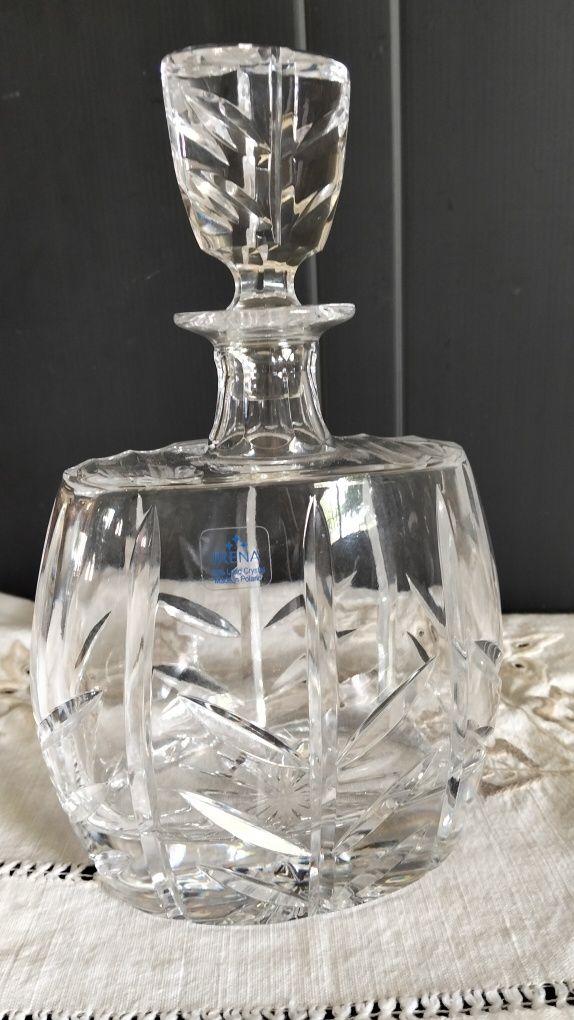 Garrafa de cristal com tampa