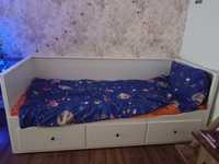 ИКЕА Кушетка кровать с 3 ящиками +2 матраса