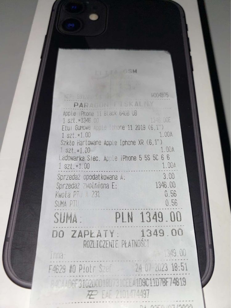 iPhone 11 64GB czarny