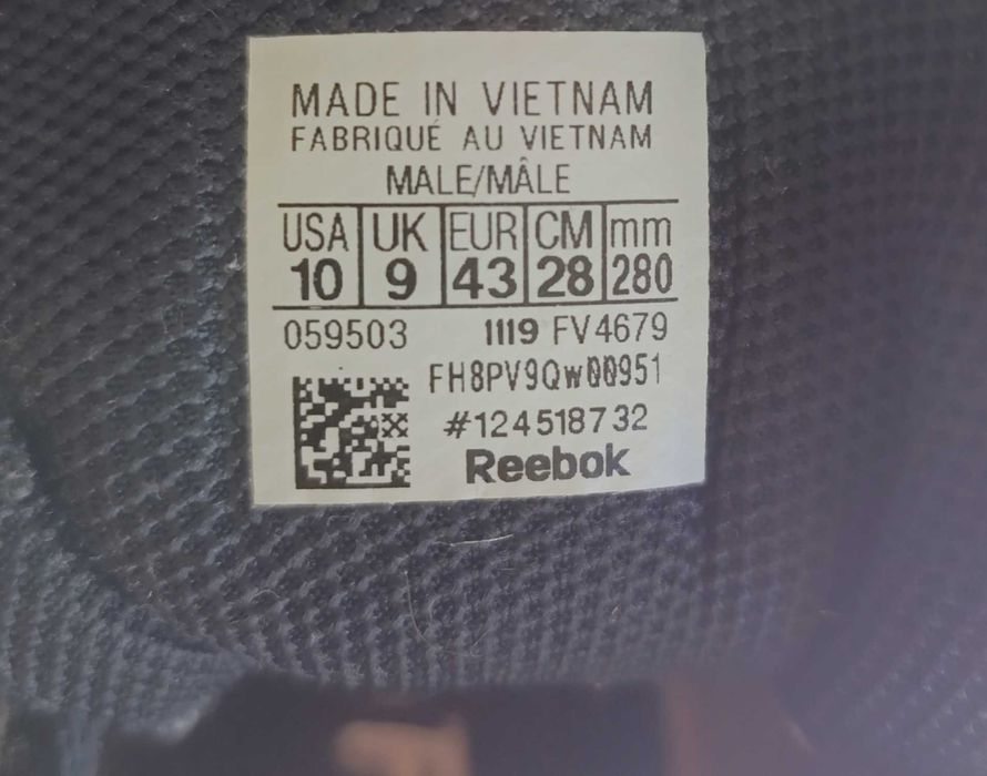 Reebok buty Advanced Trainer Men rozmiar 43 10/9 28cm albo dla chłopca