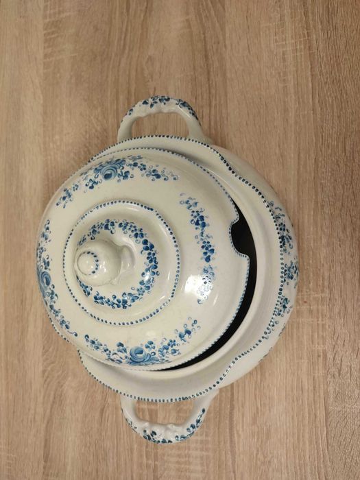 2 głębokie wazy na zupę porcelanowe