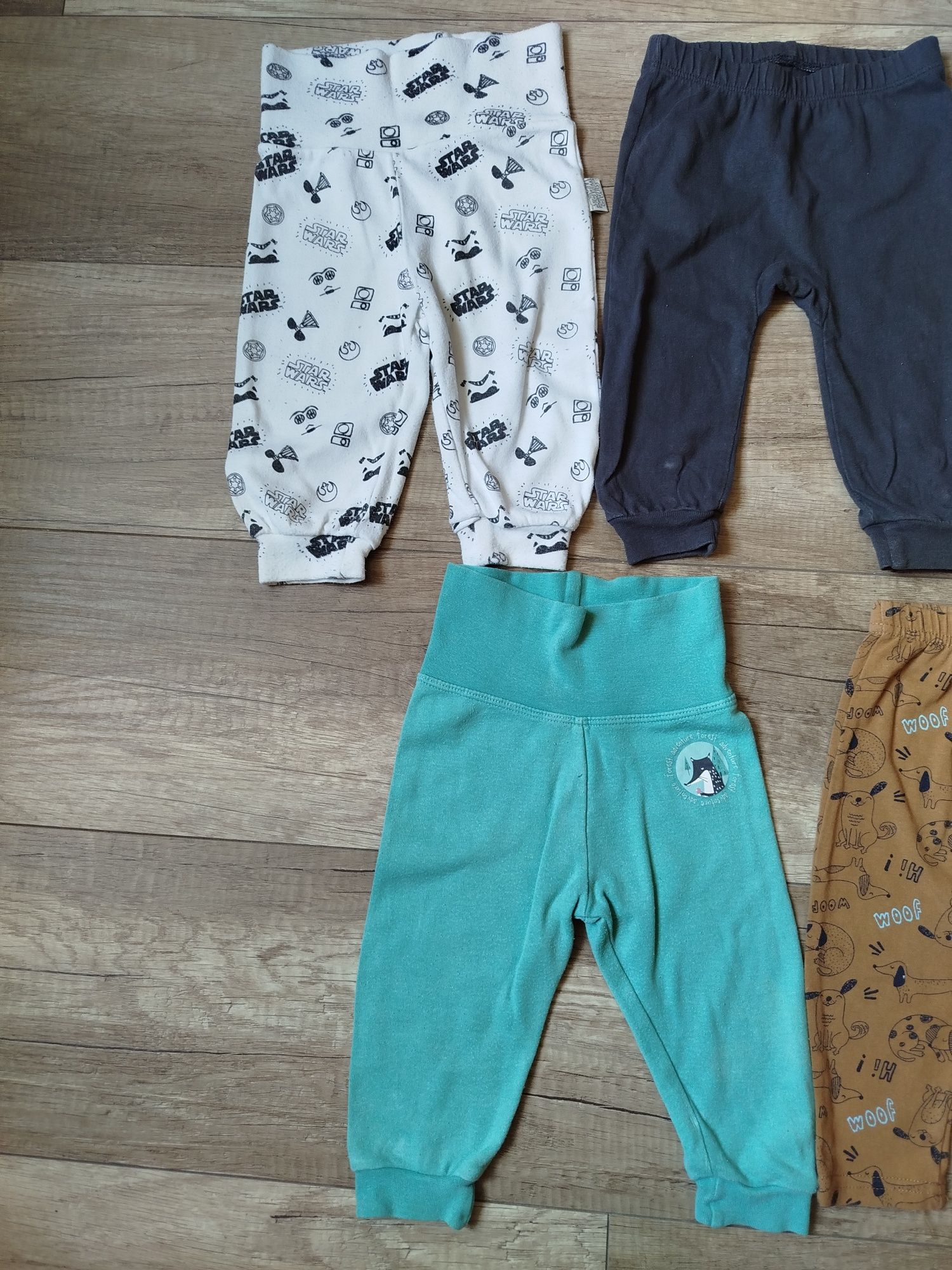 Zestaw, komplet spodnie, legginsy 62 / 68, 7 par