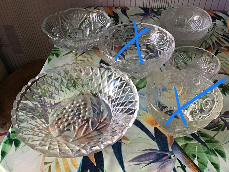 Салатниця хрусталь тарілка посуда кришталева креманка