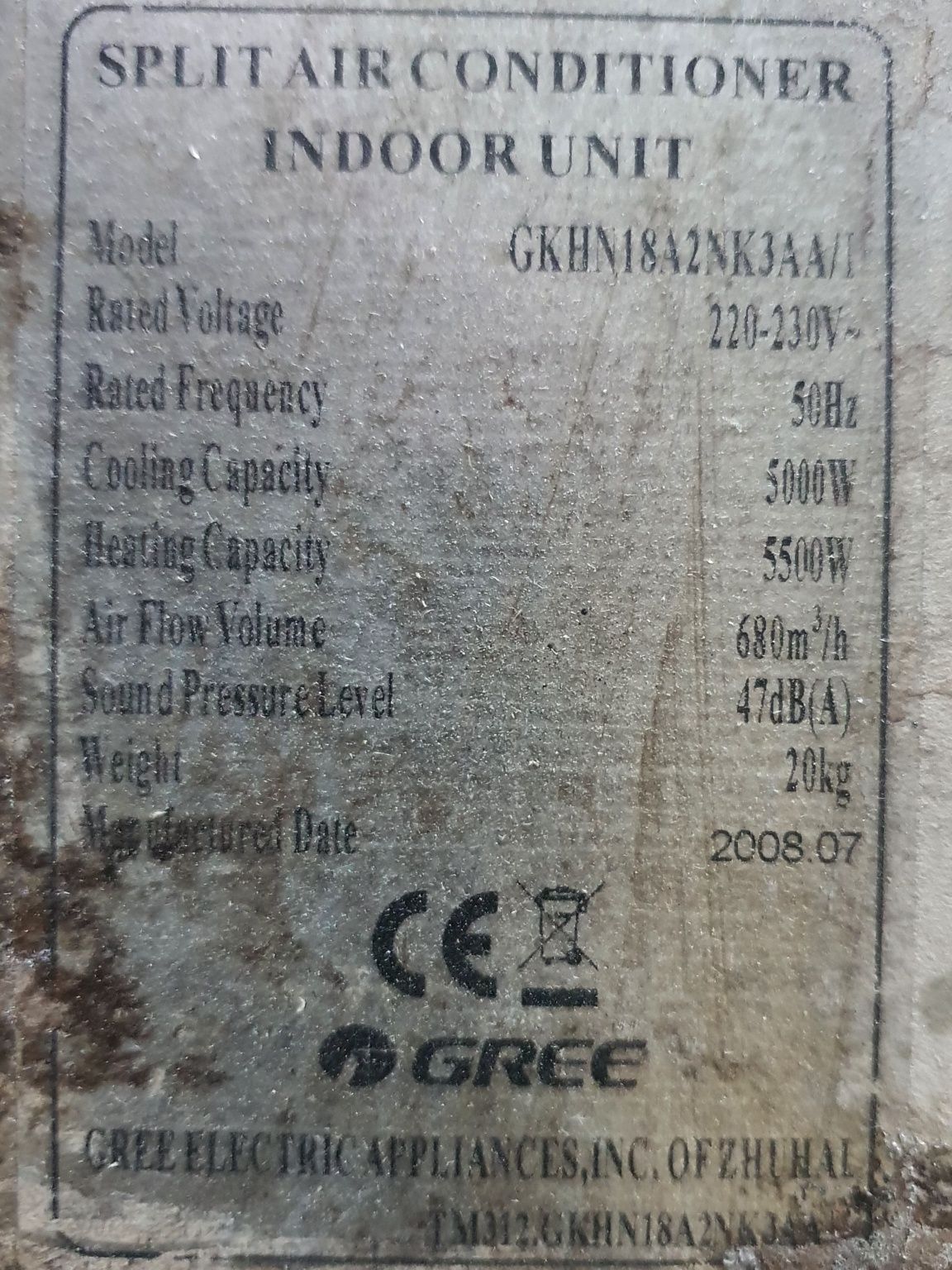 Klimatyzacja GREE 5.5kw grzanie chłodzenie MOCNA