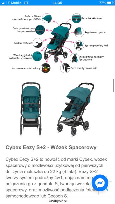 Wózek cybex eezy s+2