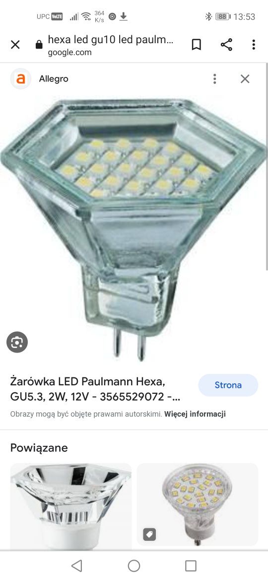 Nowe Paulmann Oprawki LED Hexa Heksa do Gu10 MR35