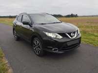 Nissan Qashqai TEKNA 1.6Dci panorama front assist navi radar alu18 LED grzana szyba