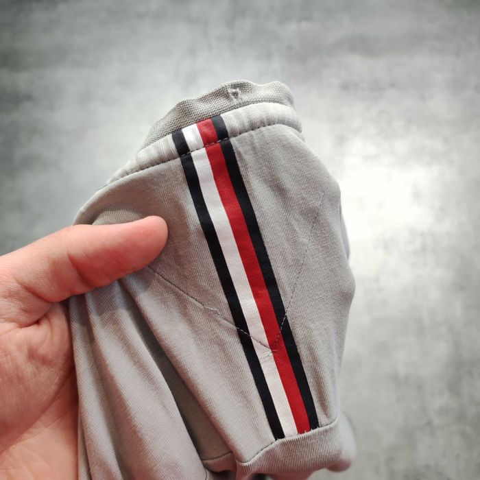MĘSKA Koszulka Bawełna Szara PREMIUM Logo Elegancka Tommy Hilfiger