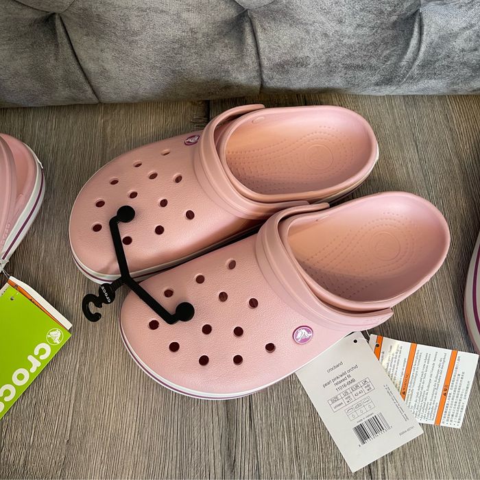 Оригінал Crocs Crocband pink.Жіночі крокси Нові, 26-27 см устілка