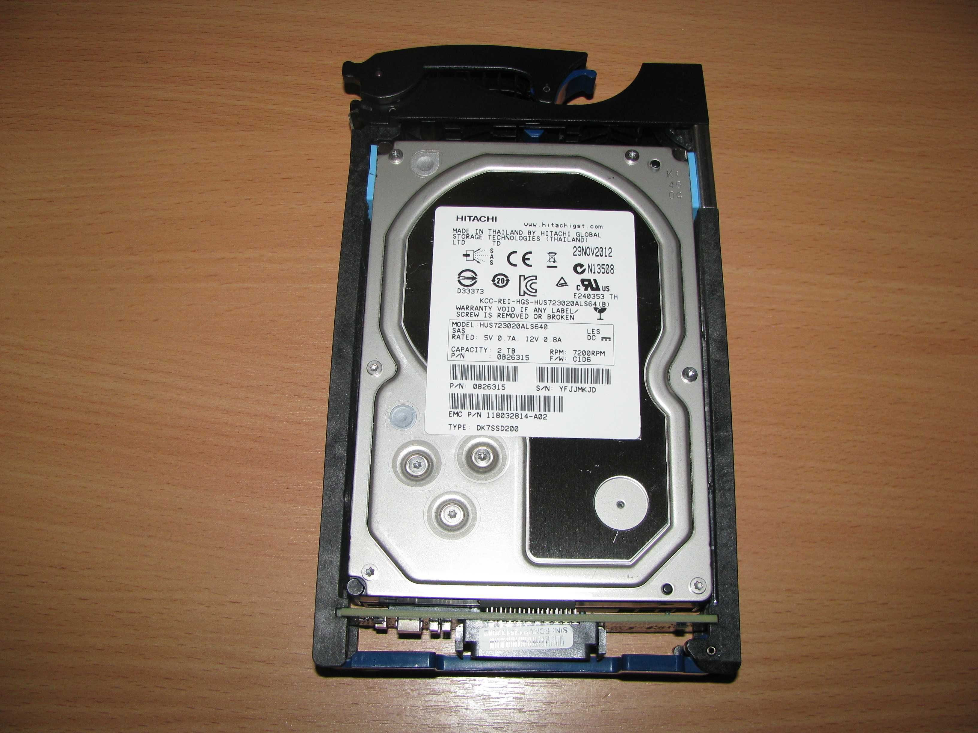 Hitachi EMC VNX 2TB 7.2K 6Gbps 3.5" SAS