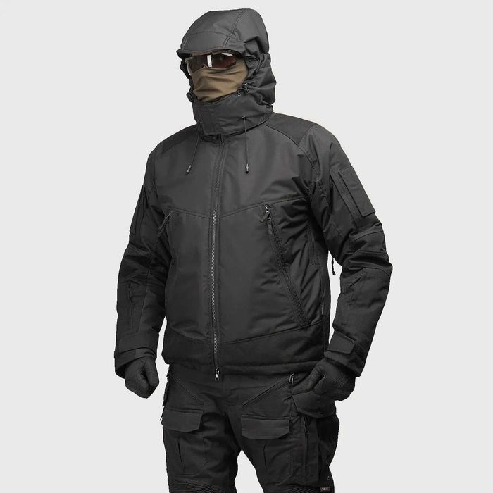 Тактична зимова куртка UATAC Black Membrane Climashield Apex