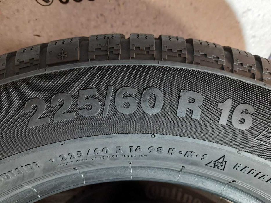 Шини 6,5мм 225/60 R16 CONTINENTAL ContiWinterContact TS830P б/у зима