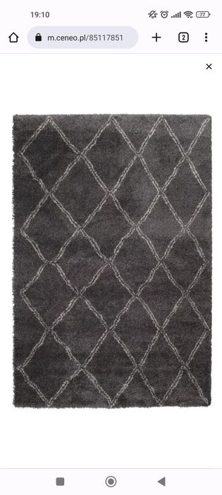 Jysk Dywan AKSFRYTLE 135x190 cm shaggy szary