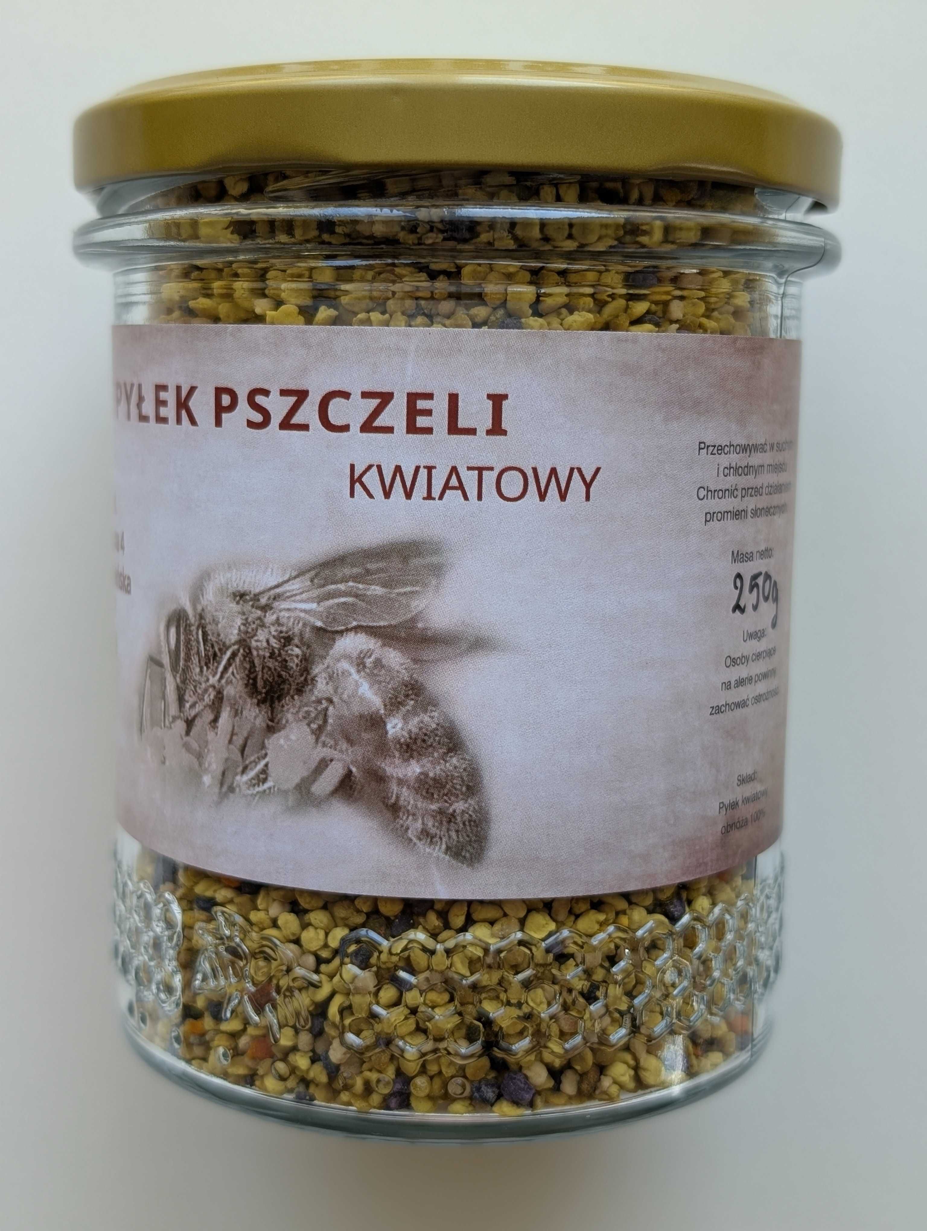 Pyłek pszczeli kwiatowy słoik 250 g zbiór 2025
